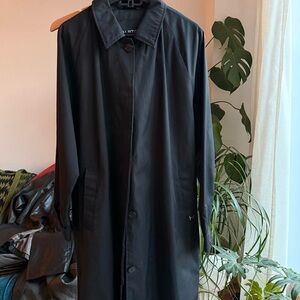 Halston Heritage Black Trench Coat Women’s XL